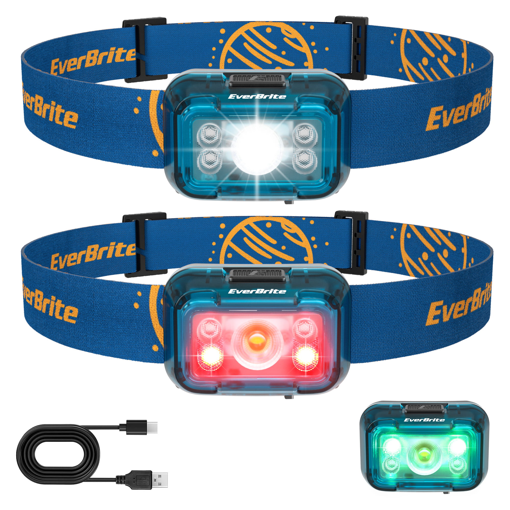 RECHARGEABLE LEDHEADLAMP-BLUE