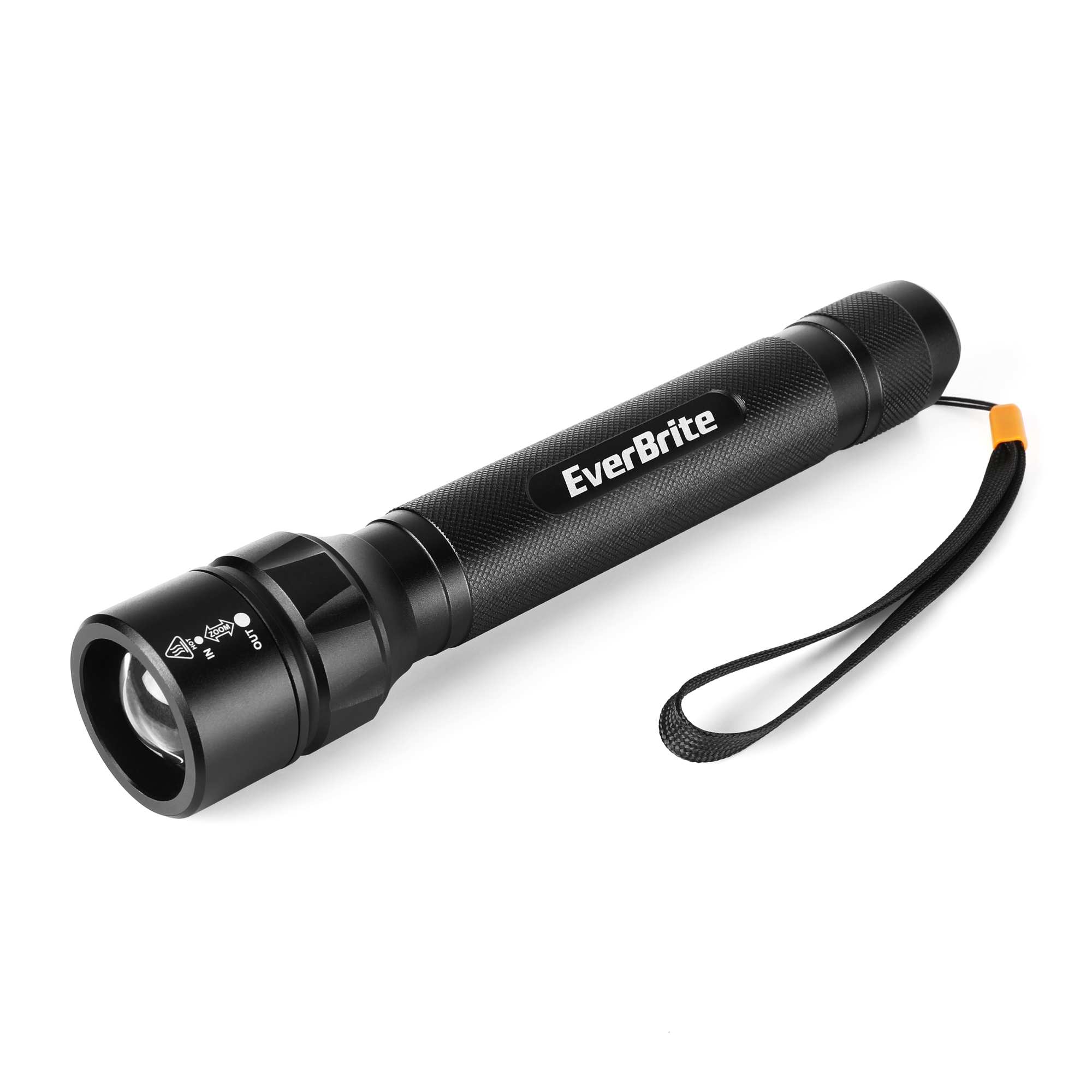 3C Adjustable Focus Zoomable Aluminium Flashlight with Lanyard