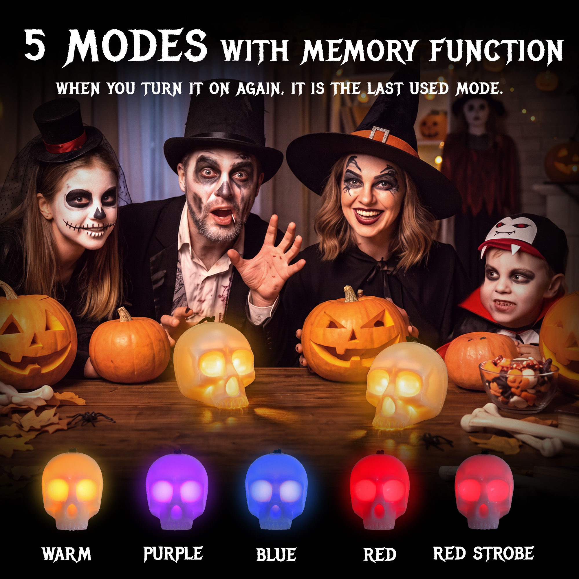 EverBrite 3AAA Skull Light with Music  - image 6
