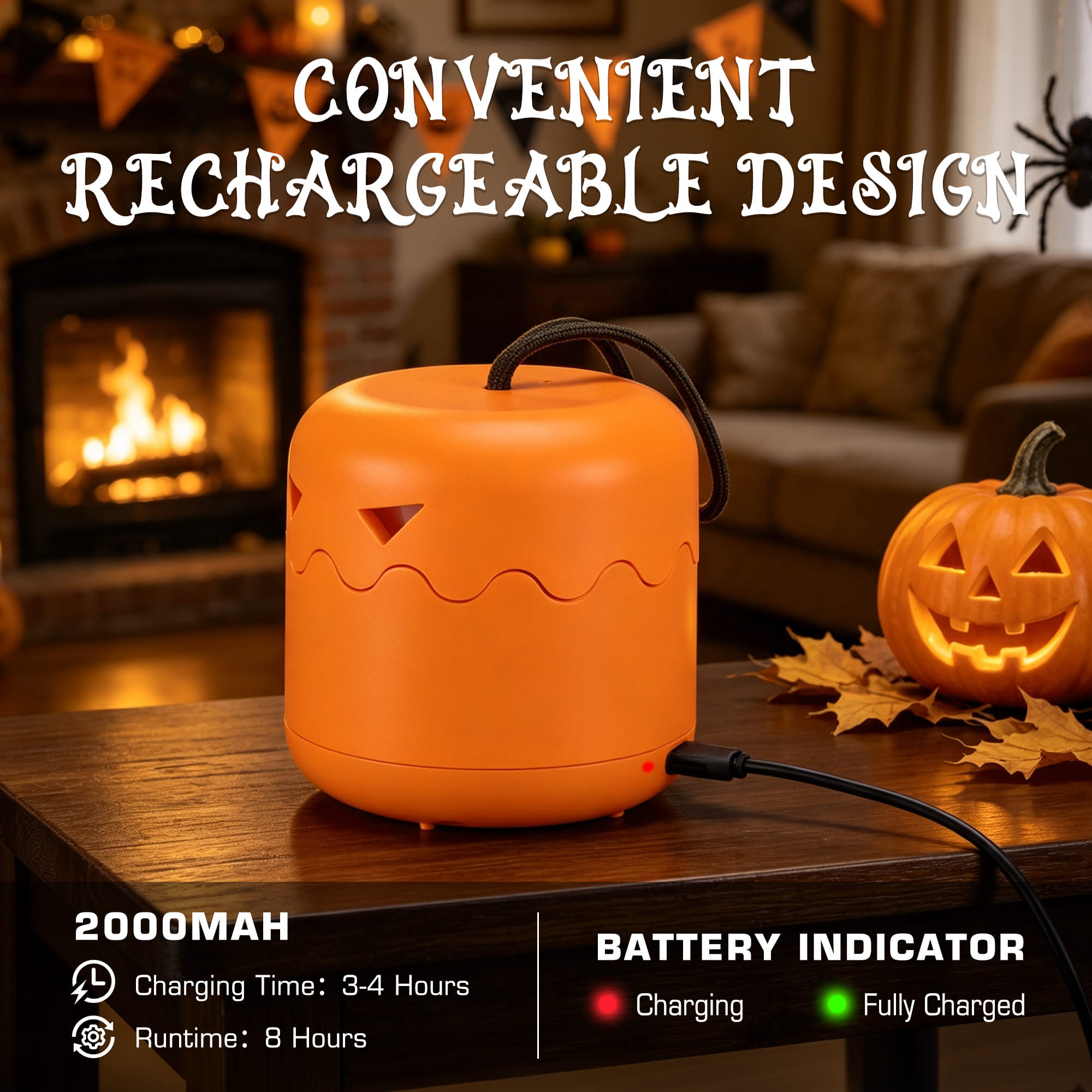 EverBrite Rechargeable Halloween lantern - image 4