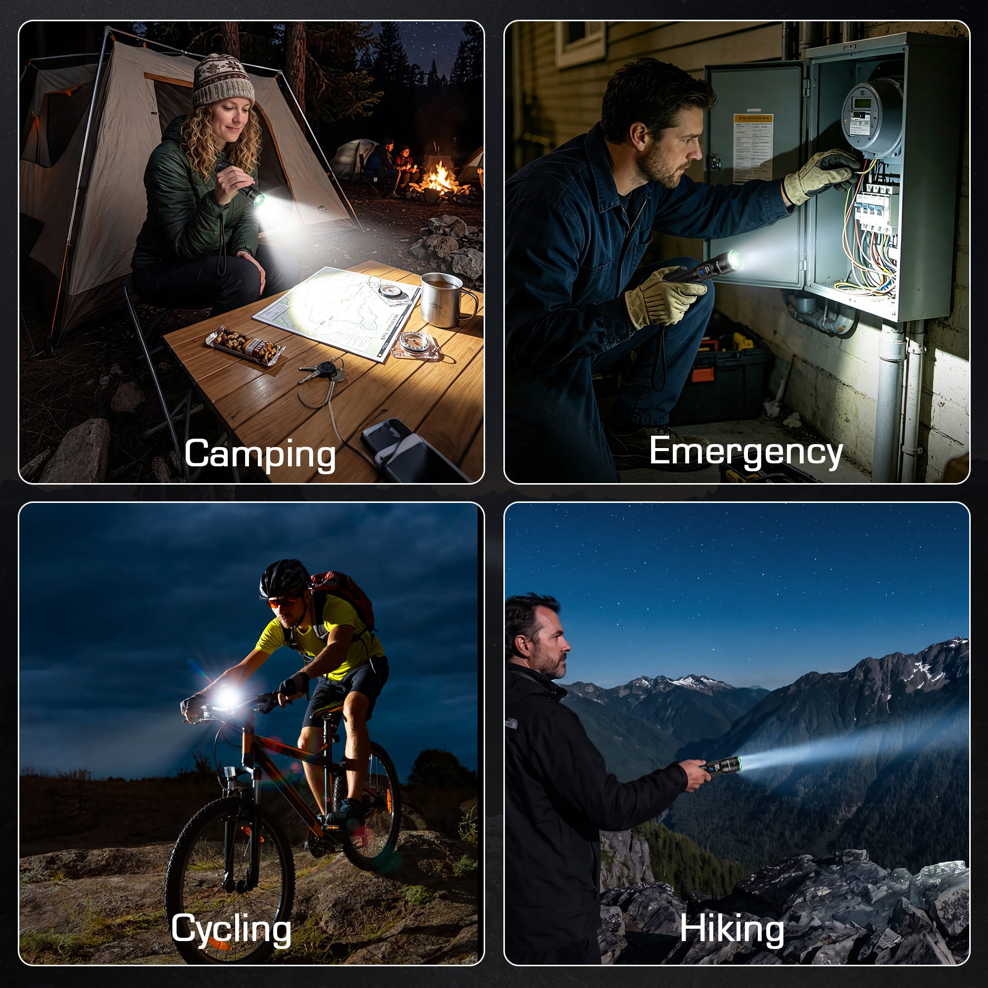 EverBrite E012077 Flashlight camping/hiking/running/emergency outdoor scene