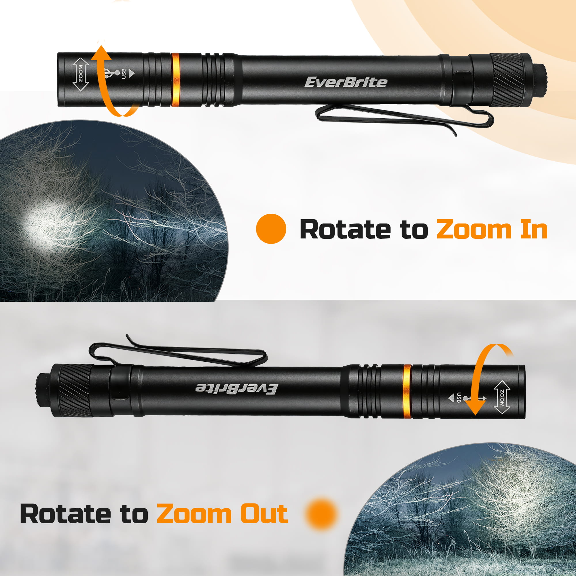 EverBrite E011215 flashlight adjustable focus