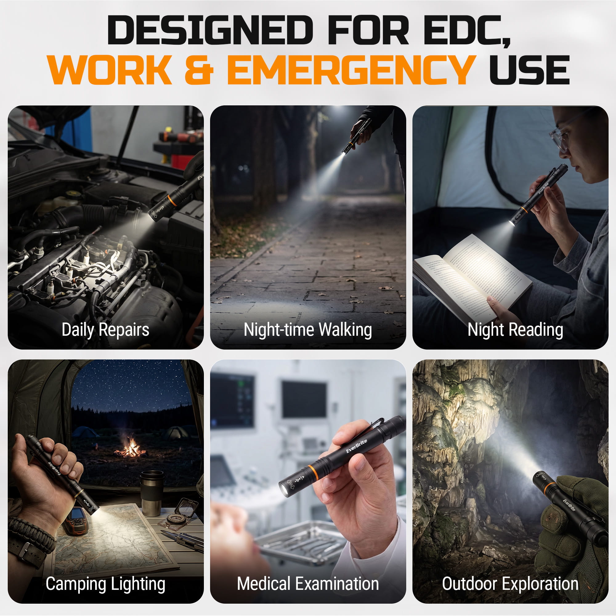 EverBrite E011215 flashlight work & emergency use