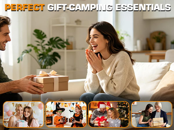 EverBrite E041068 camping lantern family gift scene