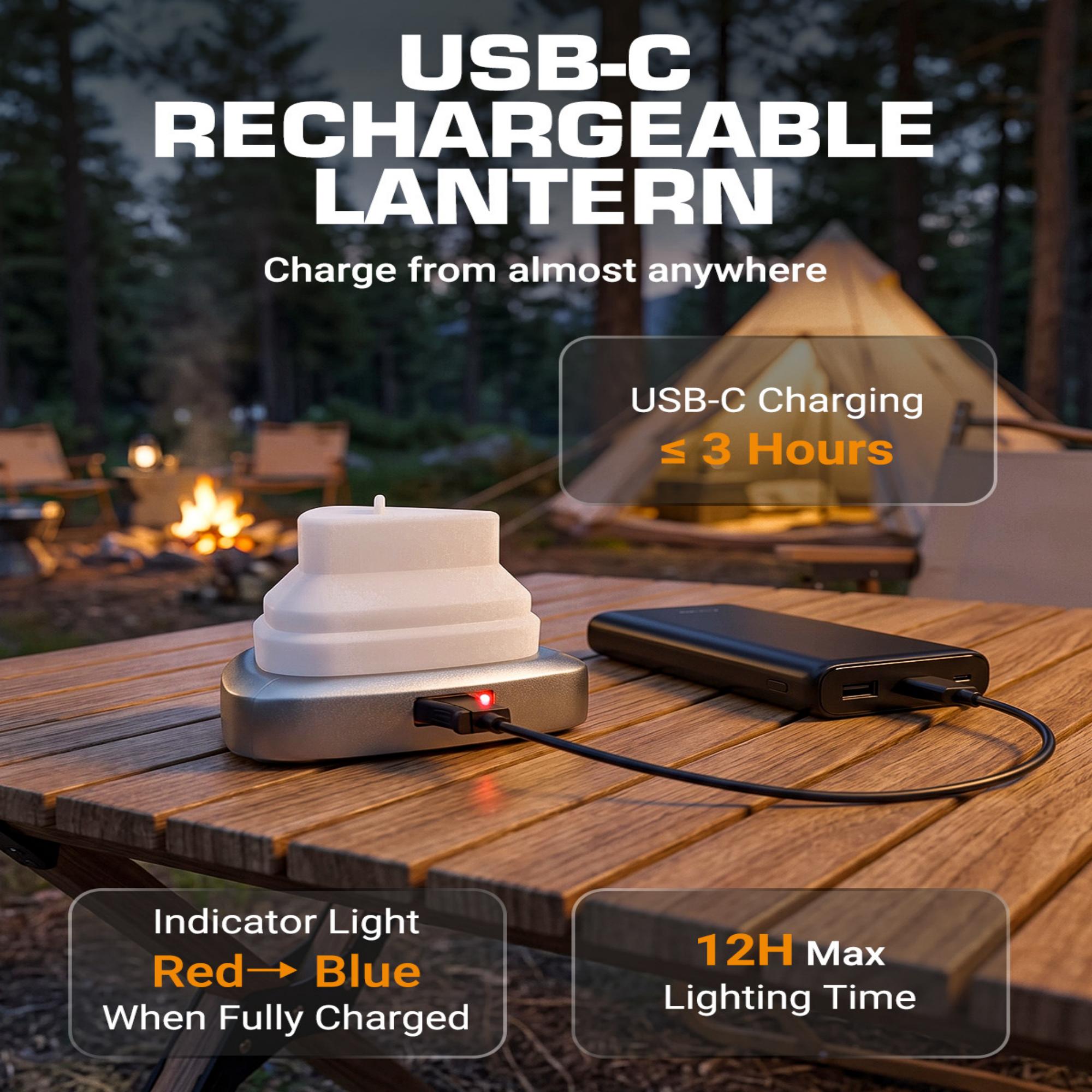 EverBrite E041070 camping lantern USB charging demonstration