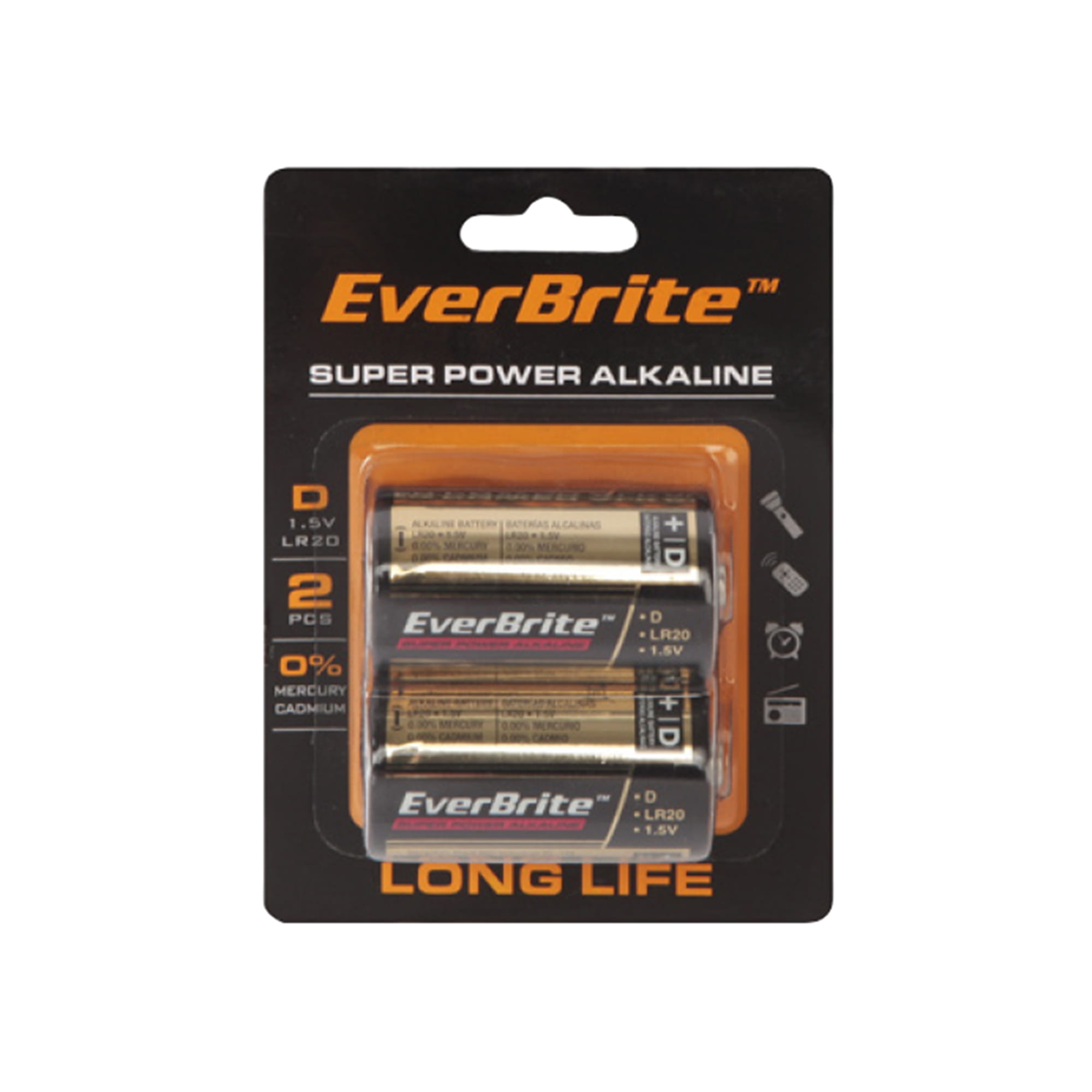 2 PACK D 1.5V LR20 BATTERY