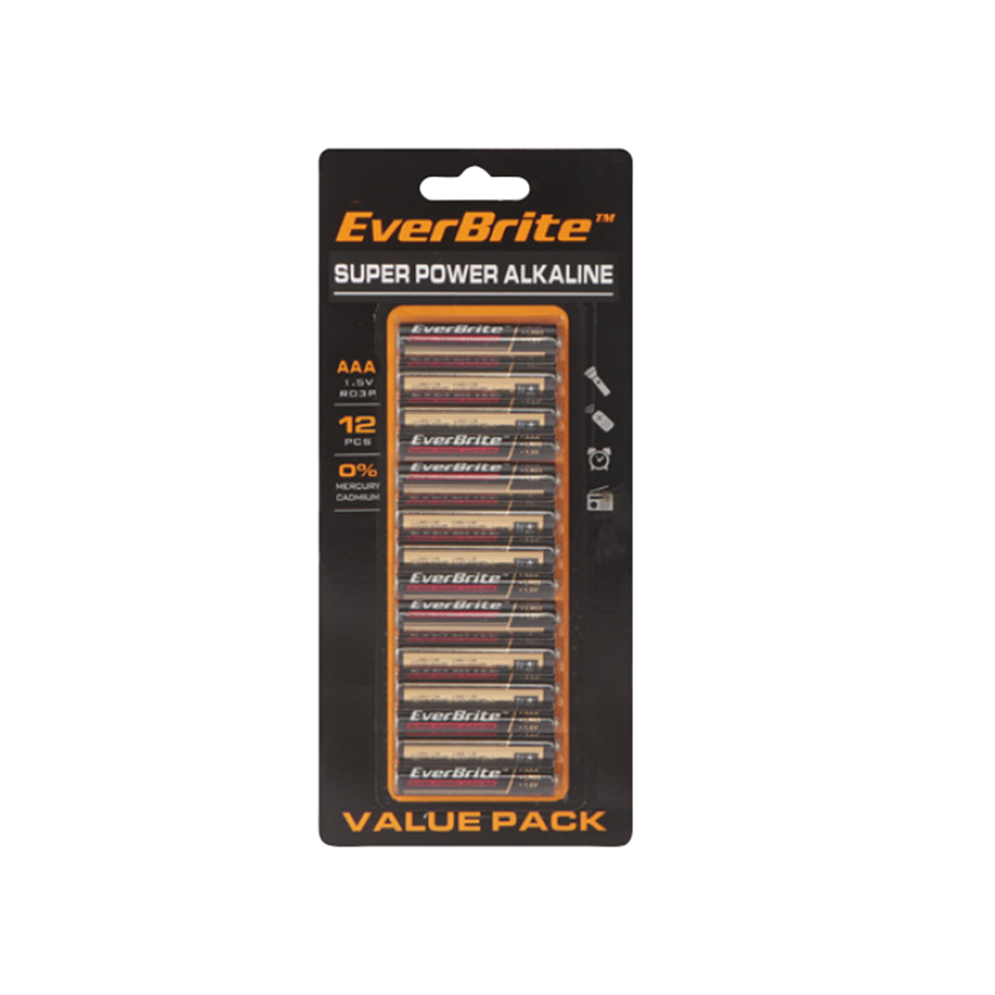 12 PACK AAA 1.5V LR03 BATTERY SET