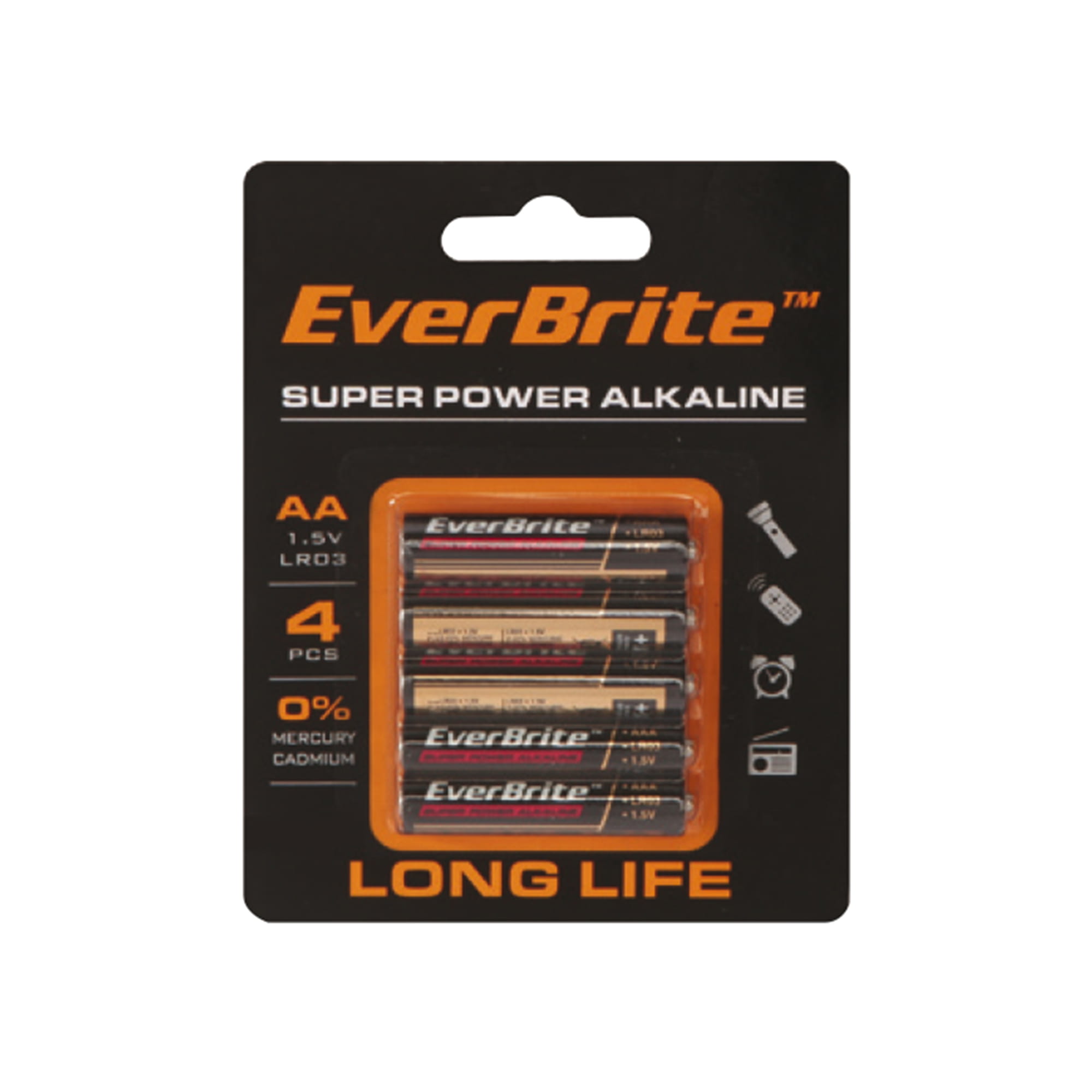 4 PACK AA 1.5V LR6 BATTERY SET