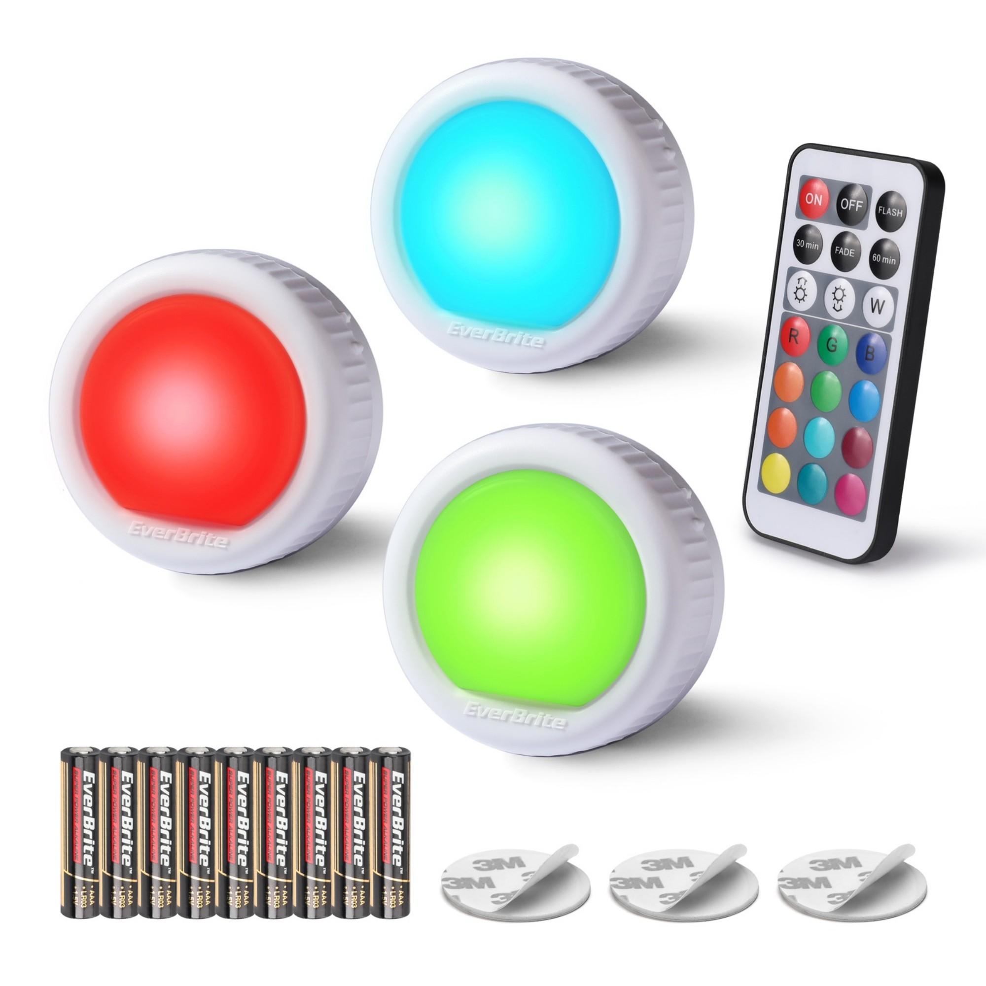 WIRELESS LED PUCK LIGHTS WITH REMOTE CONTROL