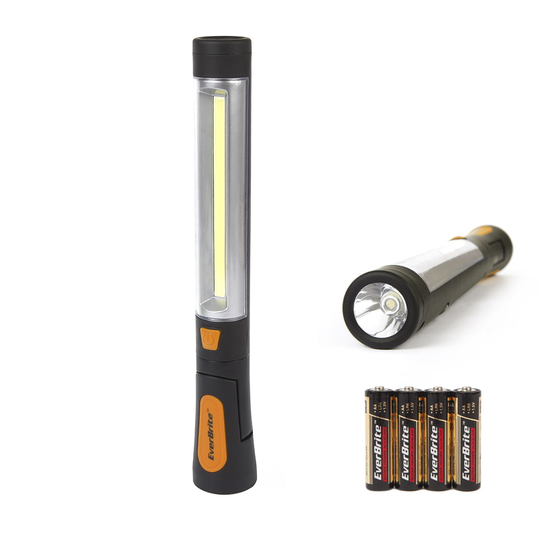 COB PIVOTING WORKLIGHT AND FLASHLIGHT-4AAA